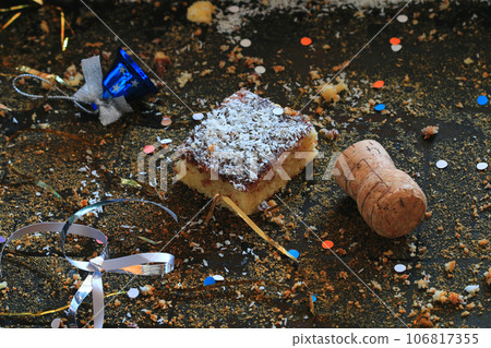 The last piece of coconut cake The last piece of coconut cake 106817355