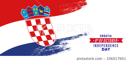 Croatia happy independence day greeting card, banner vector illustration Croatia happy independence day greeting card, banner vector illustration 106817601
