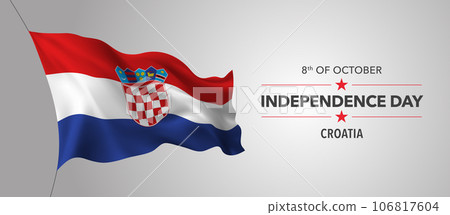 Croatia happy independence day greeting card, banner with template text vector illustration Croatia happy independence day greeting card, banner with template text vector illustration 106817604