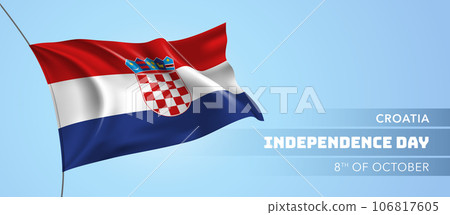 Croatia happy independence day greeting card, banner vector illustration Croatia happy independence day greeting card, banner vector illustration 106817605