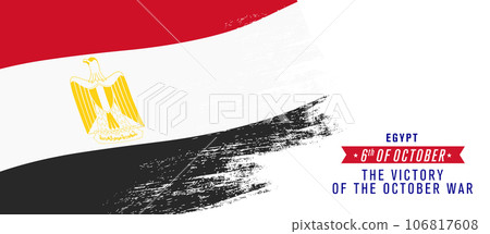 Egypt victory of the October war day greeting card, banner vector illustration Egypt victory of the October war day greeting card, banner vector illustration 106817608