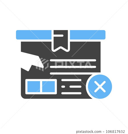 Delivery Box Rejected Icon Image.-插圖素材 [106817632] - PIXTA圖庫