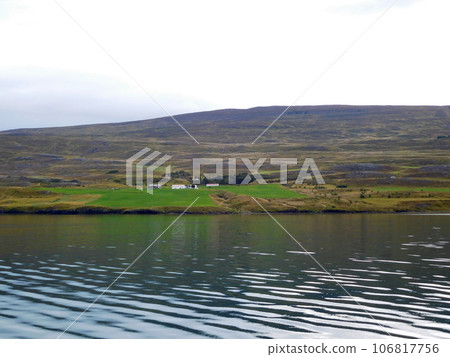 Iceland summer Akureyri fjord 106817756