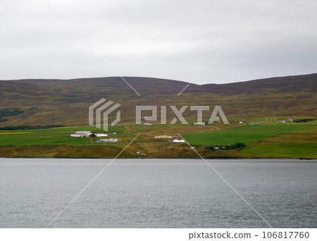 Iceland summer Akureyri fjord 106817760