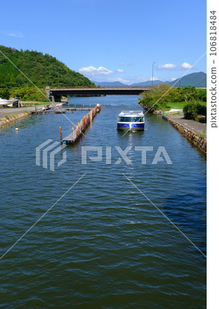 Fukui Prefecture Wakasa battery powered pleasure boat 106818484