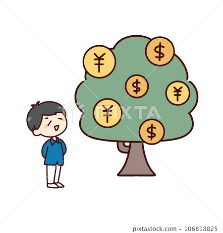 Image illustration of growing money 106818825