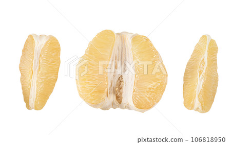 Pomelo mid-autumn festival white background go back pomelo isolated clipping path 切り抜き 106818950