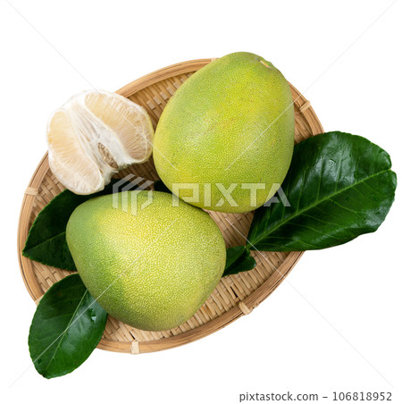 柚子 中秋節 白底 去背 pomelo isolated clipping path 切り抜き 106818952