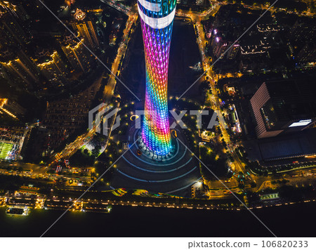 Aerial view of landscape in Guangzhou city, China Aerial view of landscape in Guangzhou city, China 106820233