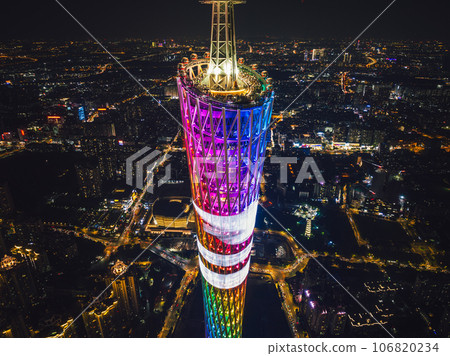 Aerial view of landscape in Guangzhou city, China Aerial view of landscape in Guangzhou city, China 106820234