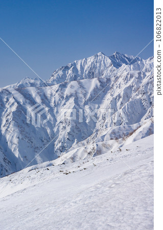 北阿爾卑斯唐松山雪山、鹿島矢裡岳 106822013
