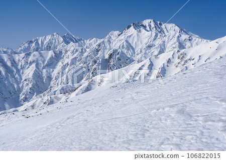 Mt. Karamatsu in the Northern Alps Snow Mountain Climbing Mt. Kashima Yarigatake and Mt. Goryu Mt. Karamatsu in the Northern Alps Snow Mountain Climbing Mt. Kashima Yarigatake and Mt. Goryu 106822015