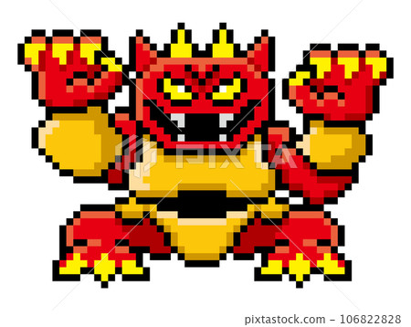 遊戲風格像素畫日式鬼 遊戲風格像素畫日式鬼 106822828