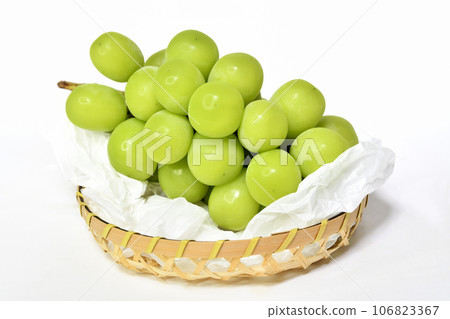 Shine muscat on white background Shine muscat on white background 106823367