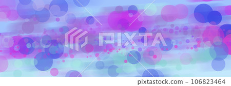 Light blue background with circles in shades of purple and blue. 106823464