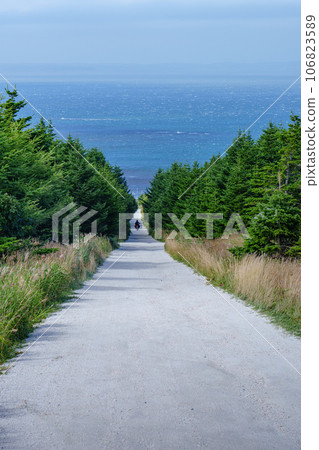 Wakkanai City, Hokkaido, Soya Hills White Road, August Wakkanai City, Hokkaido, Soya Hills White Road, August 106823589