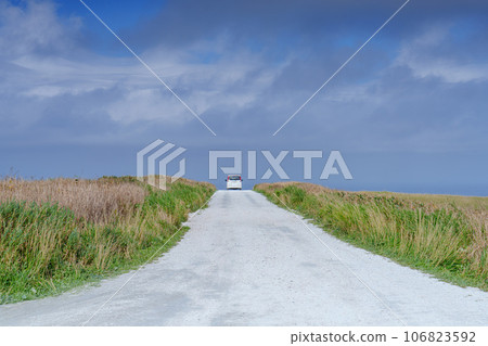 Wakkanai City, Hokkaido, Soya Hills White Road, August Wakkanai City, Hokkaido, Soya Hills White Road, August 106823592