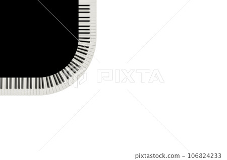 Abstract piano keys radially arranged Abstract piano keys radially arranged 106824233