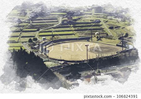 水彩風格哈賀城歷史公園哈賀體育公園 兵庫縣紫蘇市 水彩風格哈賀城歷史公園哈賀體育公園 兵庫縣紫蘇市 106824391