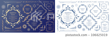 Romantic and gorgeous adult cute antique frame 106825019