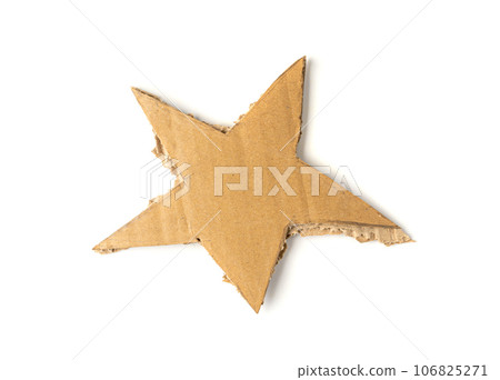 Cardboard Star, Christmas Stars Made of Carton Piece, Ripped Kraft Paper, Brown Wrapping Vintage Paper Cardboard Star, Christmas Stars Made of Carton Piece, Ripped Kraft Paper, Brown Wrapping Vintage Paper 106825271