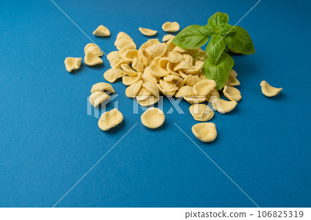 Raw Orecchiette Pasta, Homemade Dry Macaroni, Italian Recchietedde 106825319