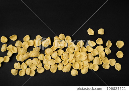 Raw Orecchiette Pasta, Homemade Dry Macaroni, Italian Recchietedde 106825321