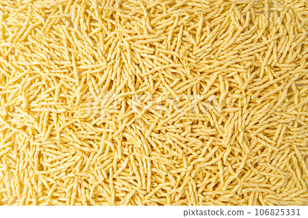 Raw Trofie Pasta, Dry Italian Macaroni, Traditional Genoa Food, Raw Noodle, Modern Ligurian Cuisine Raw Trofie Pasta, Dry Italian Macaroni, Traditional Genoa Food, Raw Noodle, Modern Ligurian Cuisine 106825331