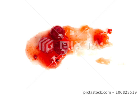 Cranberry Jam Smear, Red Marmalade Splash, Cranberries Jelly, Fruity Confiture Smudge Cranberry Jam Smear, Red Marmalade Splash, Cranberries Jelly, Fruity Confiture Smudge 106825519