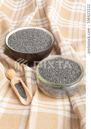 Poppy Seed, Blue Poppyseed Pile, Small Culinary Grains, Tiny Seeds, Oilseed Sprinkles Poppy Seed, Blue Poppyseed Pile, Small Culinary Grains, Tiny Seeds, Oilseed Sprinkles 106825522