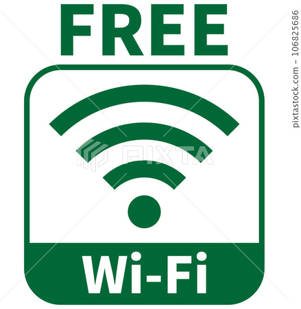 FREE Wi-Fi icon green 106825686