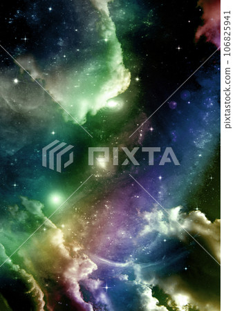 galaxy in a free space. 3D rendering 106825941