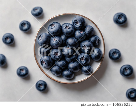 Blueberry on white background 106826233