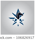flat modern design with shadow icon star 106826917