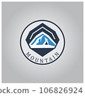 vector illustration of a mountain logo 106826924