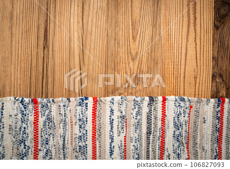 Rags Carpet Texture Background, Woven Rug Pattern, Handmade, Hand-Woven Rustic Carpet Made of Rags Rags Carpet Texture Background, Woven Rug Pattern, Handmade, Hand-Woven Rustic Carpet Made of Rags 106827093