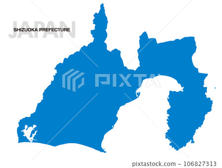 日本靜岡縣地圖 日本靜岡縣地圖 106827313