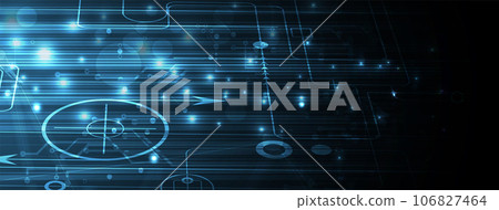 Technology abstract futuristic background for internet business. Big data concept. Technology abstract futuristic background for internet business. Big data concept. 106827464