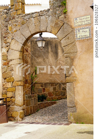 Spain Tossa de Mar Plaza de Armes 106828327