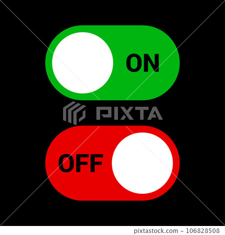 On-Off Button Icons 106828508