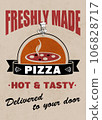 Freshly Made Pizza - Poster Art 106828717