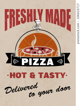 Freshly Made Pizza - Poster Art Freshly Made Pizza - Poster Art 106828717
