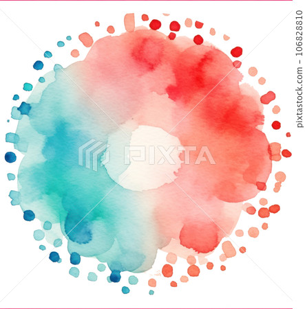 Colorful watercolor circle background 106828810