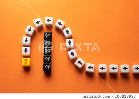 Do not waste energy on unnecessary work. Bypass the barriers to the goal. Reaching career milestones. Progress towards a fulfilling. Success, self improvement skills and abilities. 106828958