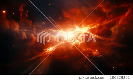 Stellar solar flares in deep cosmos. Fantastic glow of interstellar space 106829201