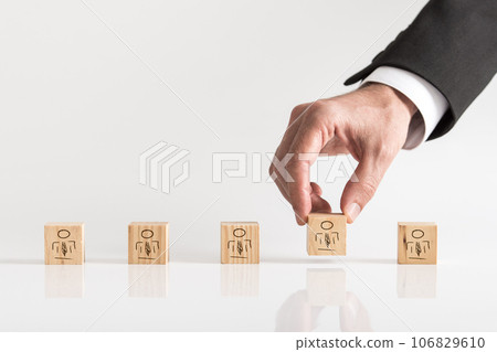 Business team building concept Business team building concept 106829610