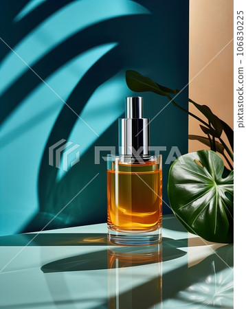 Luxurious perfume bottle mockup, exquisite perfume commercial with natural light and rich rextures in studio background, beauty product container Luxurious perfume bottle mockup, exquisite perfume commercial with natural light and rich rextures in studio background, beauty product container 106830225