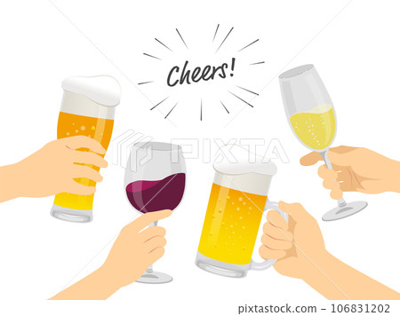 乾杯插圖 乾杯插圖 106831202