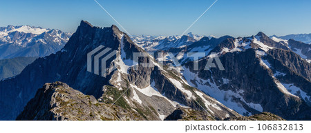 Canadian Rocky Mountain Landscape. Nature Background Panorama. Sunny Day Canadian Rocky Mountain Landscape. Nature Background Panorama. Sunny Day 106832813