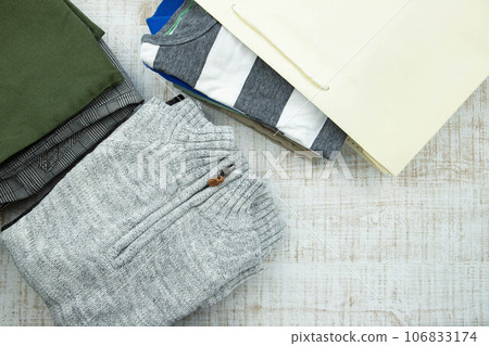 Image of children's clothes that are no longer needed Image of children's clothes that are no longer needed 106833174